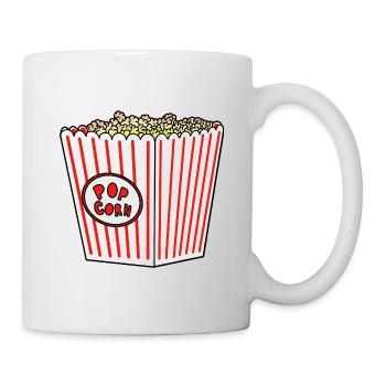 Popcorn Stripe Burst Bucket Retro - Mug - white - Right