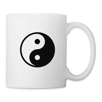 YinYang Silhouette - Mug blanc - blanc - Droite
