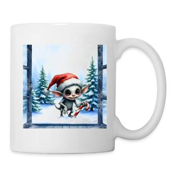 Chapeau d’elfe de Noël - Mug blanc - blanc - Droite