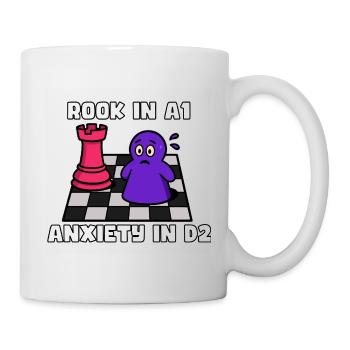 Tour en A1, Anxiété en D2 - Mug blanc - blanc - Droite