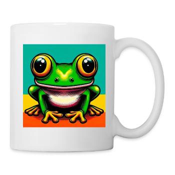 grenouille - Mug blanc - blanc - Droite