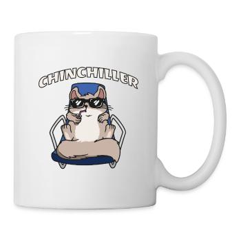 Chinchilla Chiller Chillen Urlaub Cool Chinchiller - Tasse - Weiß - Rechts
