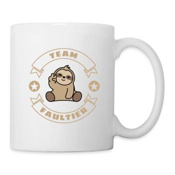 Team Faultier Faultier - Tasse - Weiß - Rechts