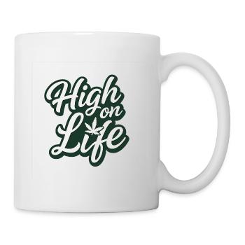 Cannabis, Haut, Drôle - Mug blanc - blanc - Droite
