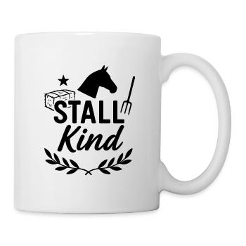 stable child, horse, funny - Mug - white - Right