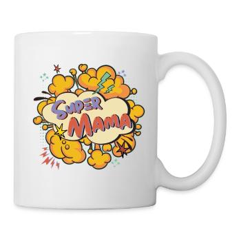 Super Mom Comic Explosion - Mug - white - Right
