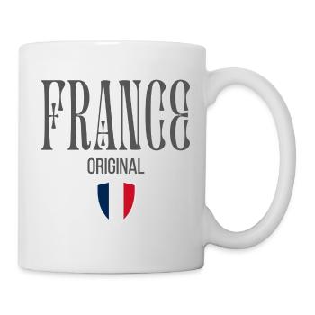 Ursprünglich aus Frankreich, geboren in Frankreich - Tasse - Weiß - Rechts