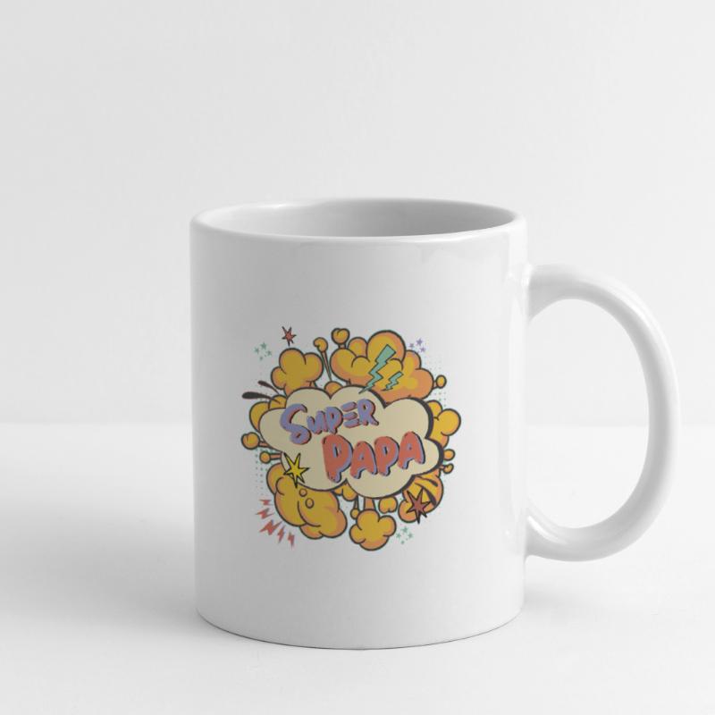 Super Dad Comic Explosion Mug