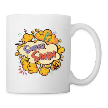 Super Son : Imprimé BD coloré - Mug blanc - blanc - Droite