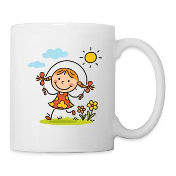 Sunny Skip Garden Girl - Mug - white - Right