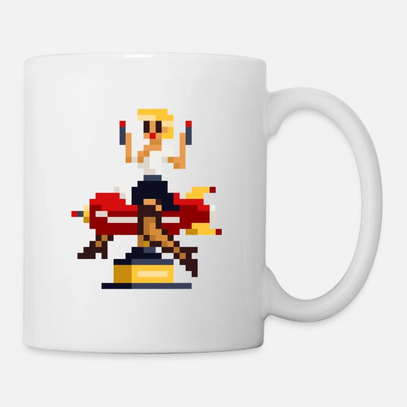 pixel pinup: pew pew - Tasse - Weiß