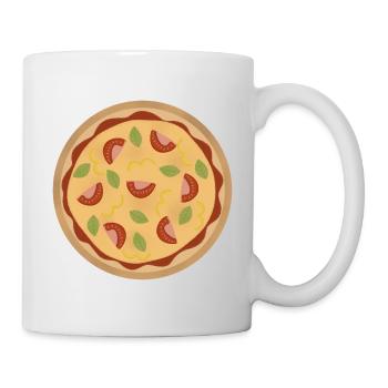 pizza - Mug blanc - blanc - Droite
