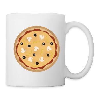 pizza - Mug blanc - blanc - Droite