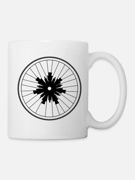 Snowflake wheel by Cean - Mug - white