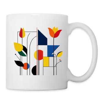 Tulip Geometric Mosaic - Mug - white - Right