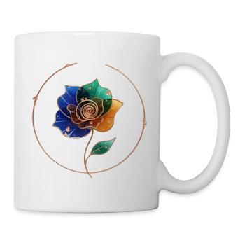 Blütenring Farbspiel - Tasse - Weiß - Rechts