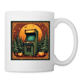Vintage Arcade Tapestry - Tasse - Weiß - Rechts