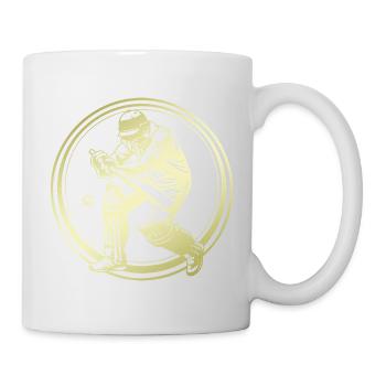 Cricket Silhouette - Tasse - Weiß - Rechts