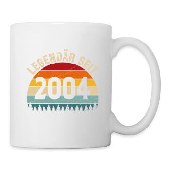 Legendär seit 2004 – Jahrgang 2004 - Tasse - Weiß - Rechts