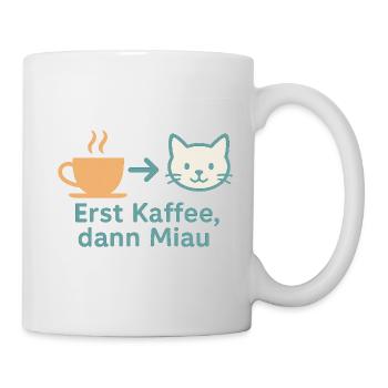 First coffee, then meow - Mug - white - Right
