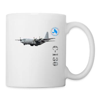 Avion de transport C-130 - Mug blanc - blanc - Droite