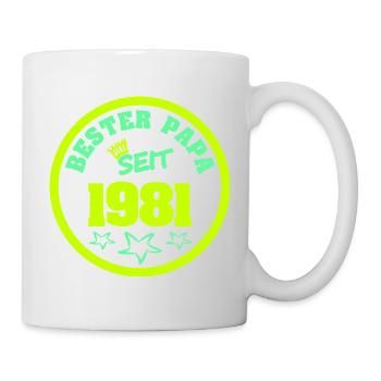 Vater 1981 - Tasse - Weiß - Rechts