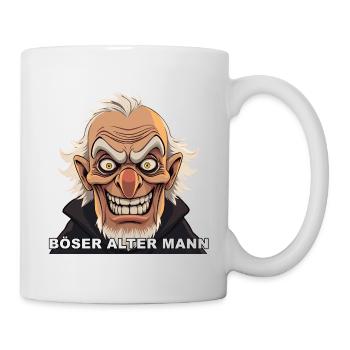 Angry Old Man Caricature - Mug - white - Right