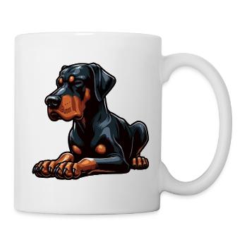 Doberman Doberman Propriétaire Doberman Lovers - Mug blanc - blanc - Droite