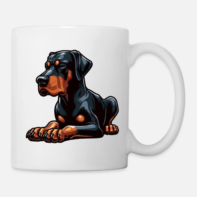 Dobermann Dobermannbesitzer Dobermannliebhaber - Tasse - Weiß