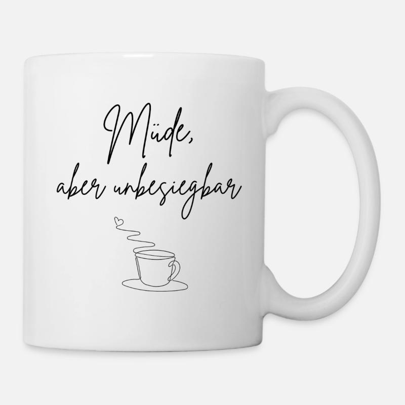 Tired but invincible - Mug - white