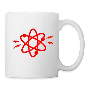 Because Science Atom Rouge - Mug blanc - blanc - Droite
