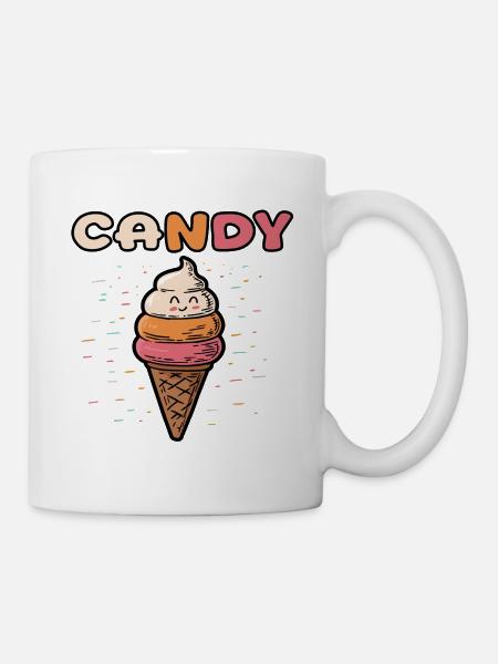 Eiscreme - candy - Tasse - Weiß