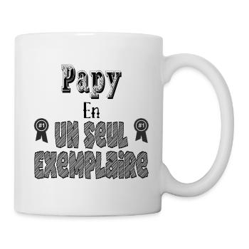 Grandpa in a single copy - Mug - white - Right