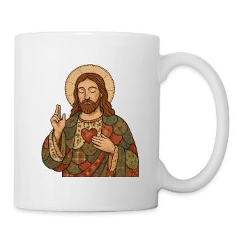 Christmas Patchwork Jesus - Mug - white - Right