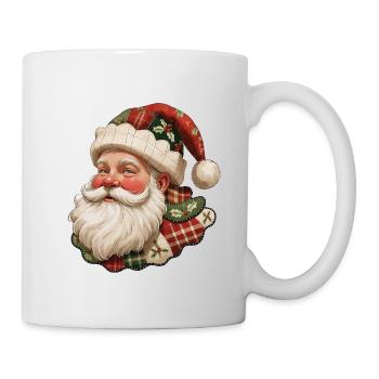 Patchwork Santa Vintage Flair - Mug - white - Right