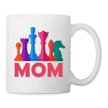 Chess Mom Schach Mama - Tasse - Weiß - Rechts