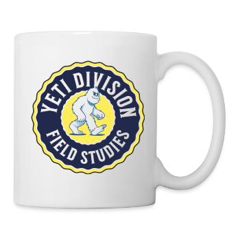 Yeti-Abteilung — Abzeichen für Feldstudien - Tasse - Weiß - Rechts