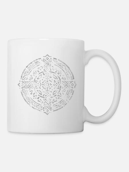 Keltisches Kreuz - Tasse - Weiß
