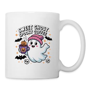 Fantôme Doux Café Halloween - Mug blanc - blanc - Droite