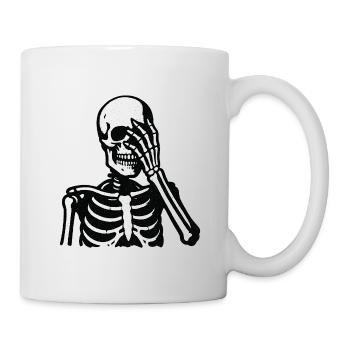Skeleton Hand Moment | Oh man - Mug - white - Right