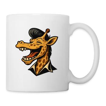 Stretch with Style – Cool Giraffe - Mug - white - Right