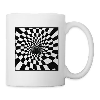 Spiral Checker Tunnel - Mug - white - Right