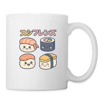 Sushi Friends Kawaii Motif - Mug - white - Right