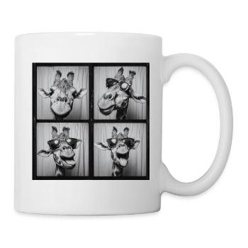 Funny Giraffe Sunglasses Photo Booth - Mug - white - Right