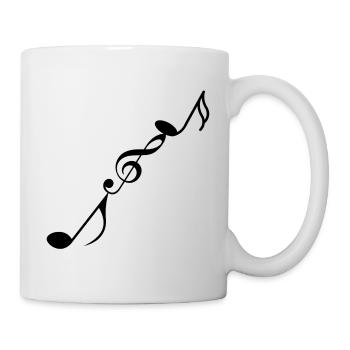 Musiknoten - Tasse - Weiß - Rechts