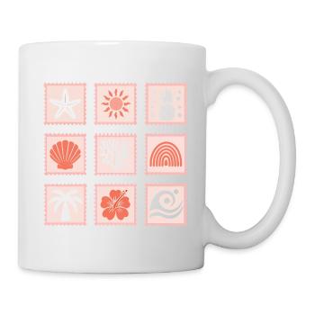 Nature Stamps Collage - Mug - white - Right