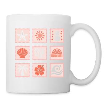 Nature Stamps Collage - Mug - white - Right