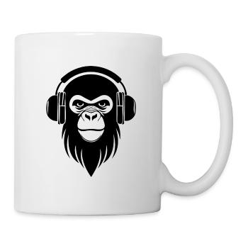 Monkey Head Graffiti Streetstyle Beat Edition Shirt - Mug - white - Right