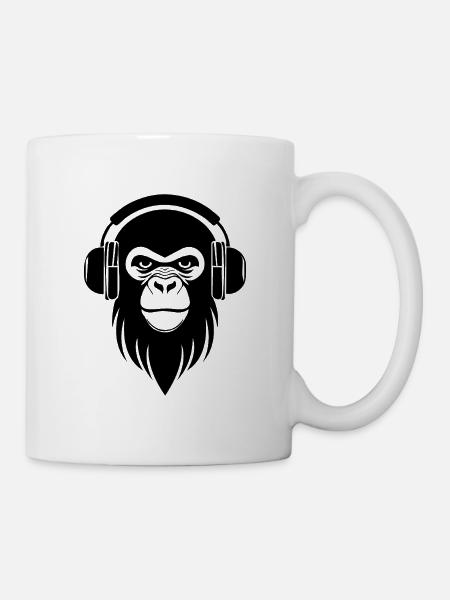Chemise Monkey Head Graffiti Streetstyle Beat Edition - Mug blanc - blanc