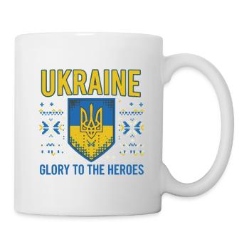 Ukraine Crest Glory Tee - Mug - white - Right